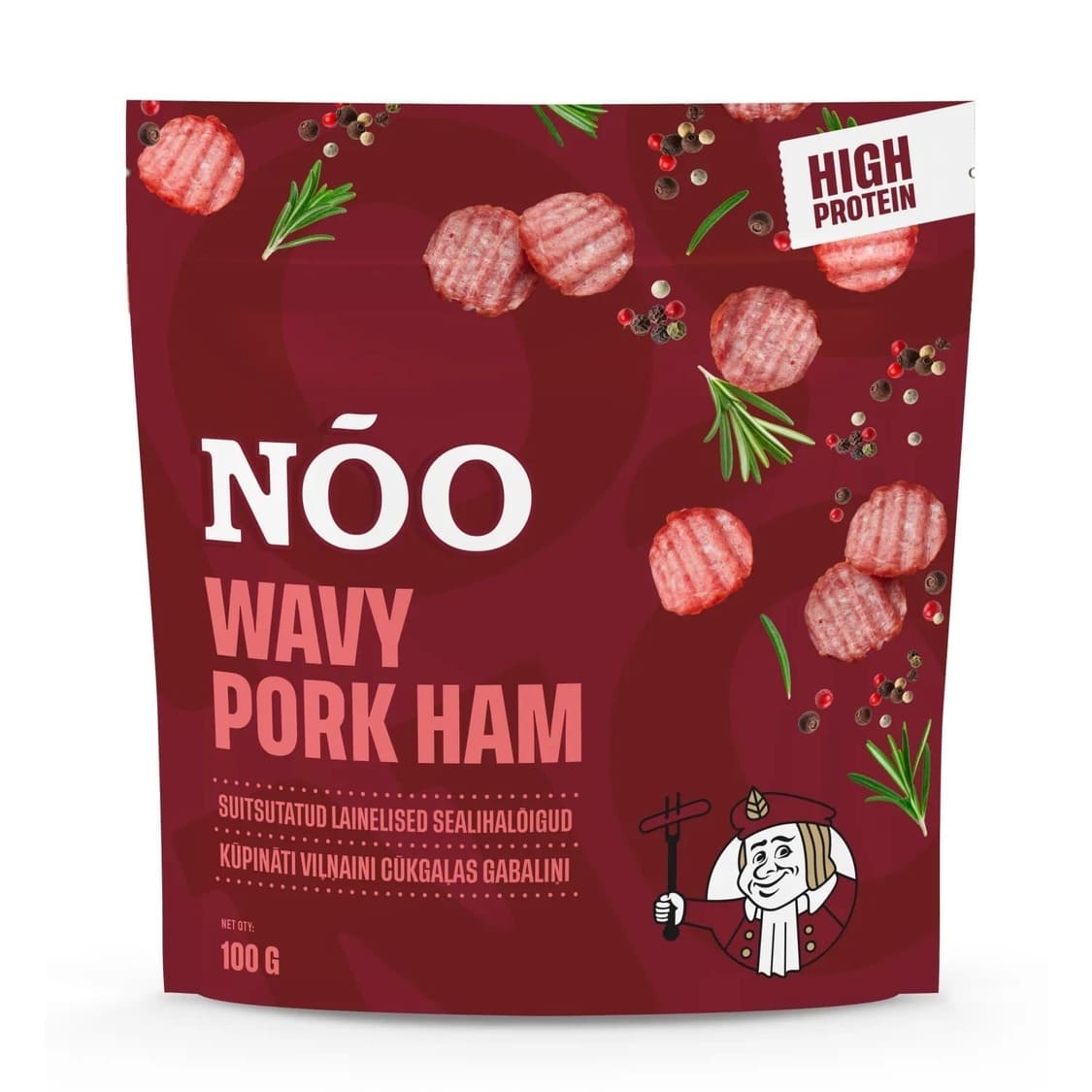 Smoked Pork Ham In Wavy Pieces